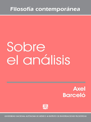 cover image of Sobre el análisis